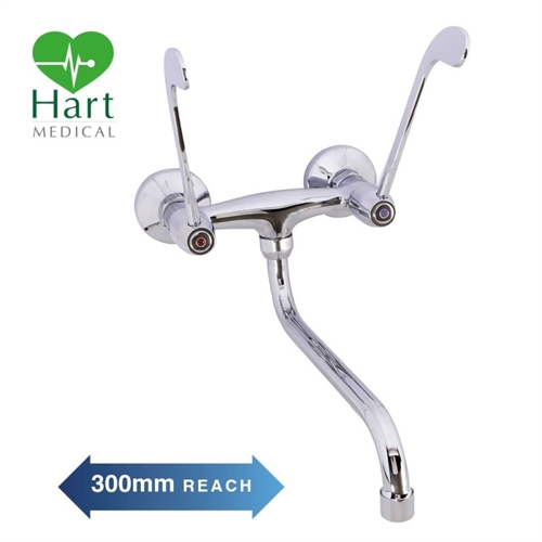 Hart Ultra Reach Wall Sink Tap - 300mm Reach